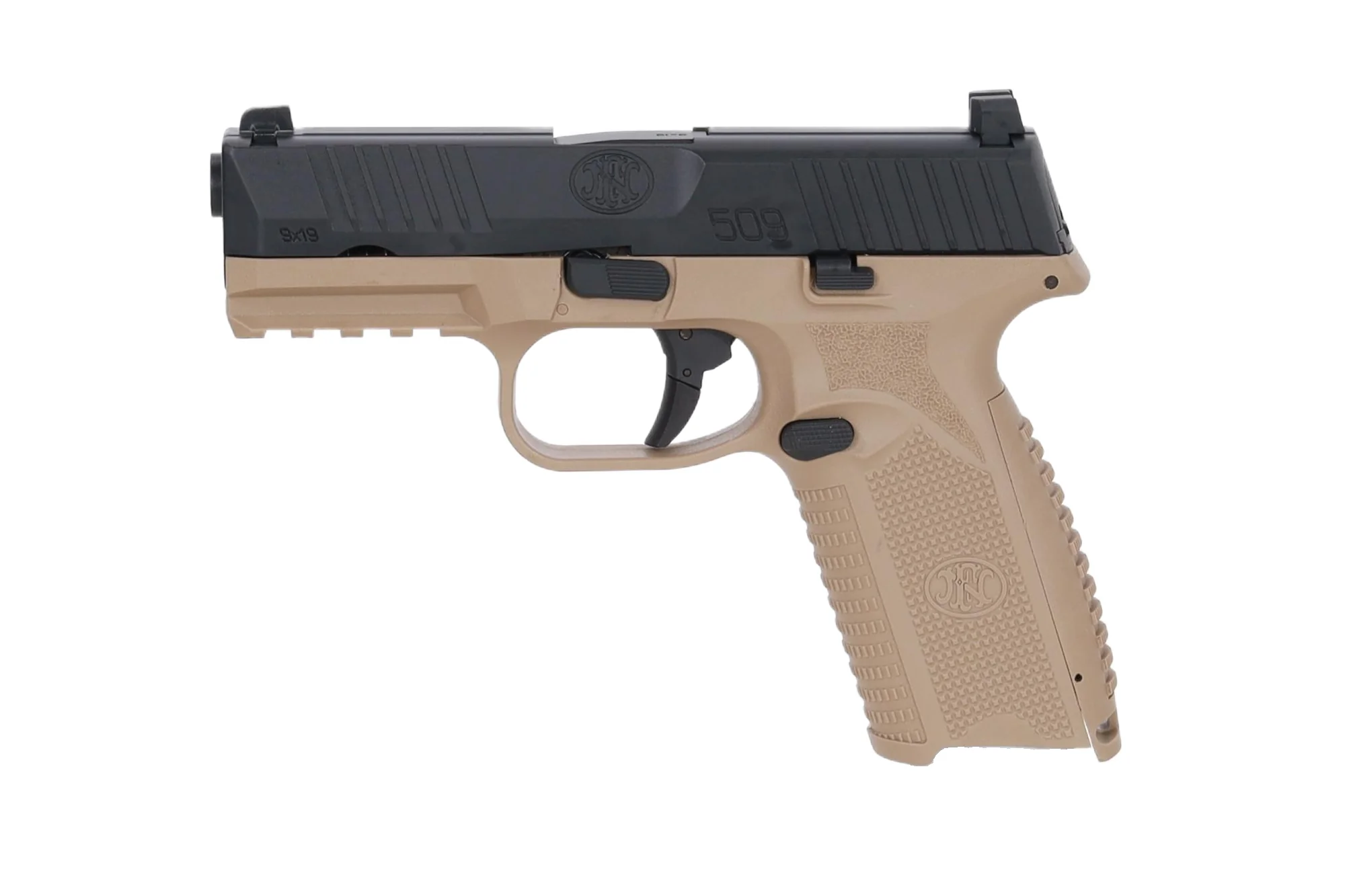 FN Herstal x Cybergun FN 509 GBB Pistol – Half-Tan